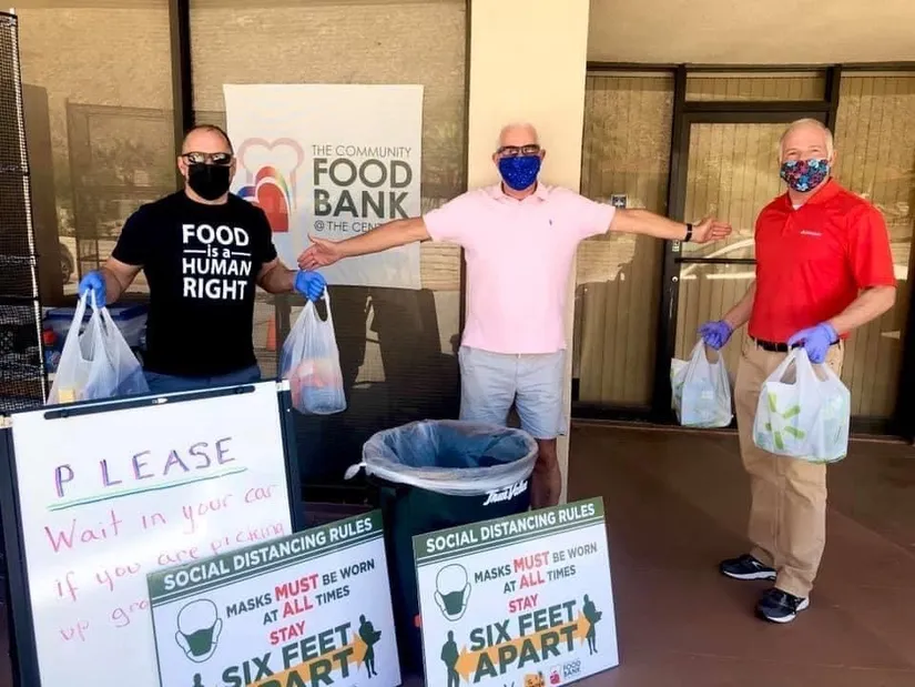 Everybody deserves to love and be loved. LGBTQ flag being flown during a protest.